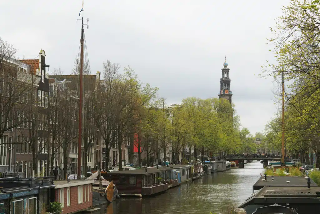 A canal, which may be used for shipping to Netherlands from US.